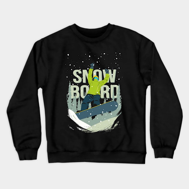 Snowboard Crewneck Sweatshirt by lents